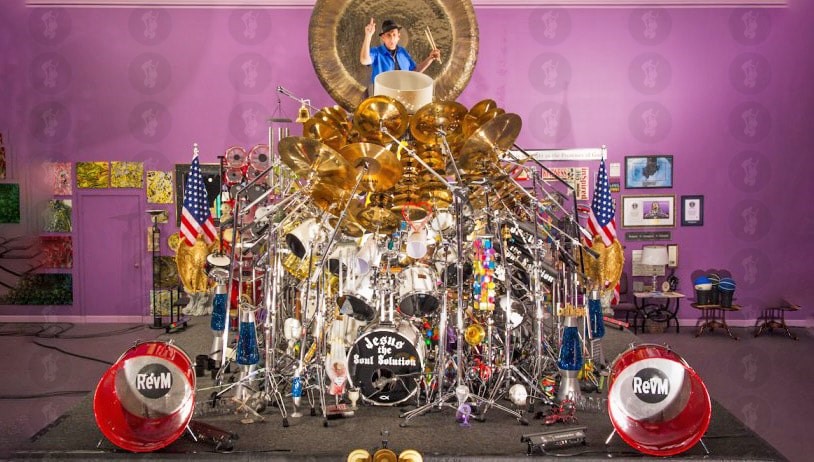 World Record Breaking Drum Set 813 Pieces And Still Growing The