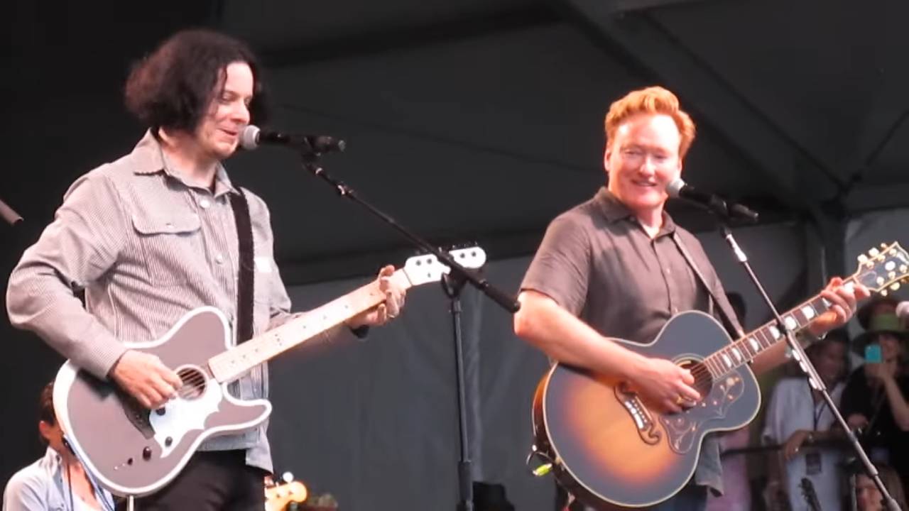 Conan O’Brien stuns crowds playing rare White Stripes track live with